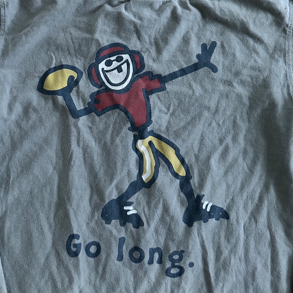 Life Is Good Youth Long-Sleeve Football Tee (L) - Picture 9 of 13